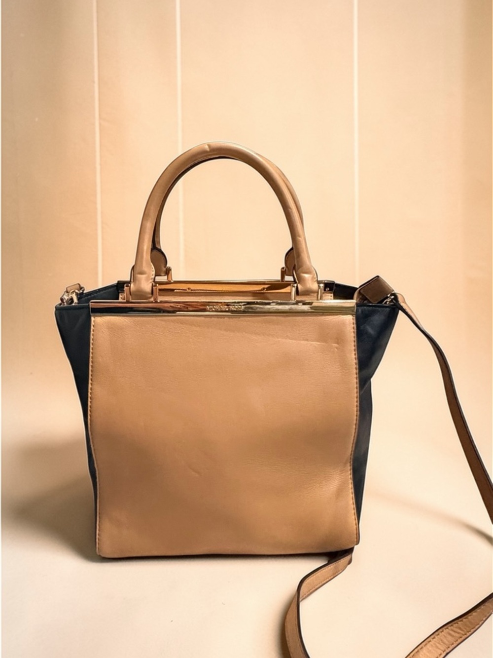 Michael Kors Vivianne Medium Satchel Colorblock Leather - Picture 3 of 15